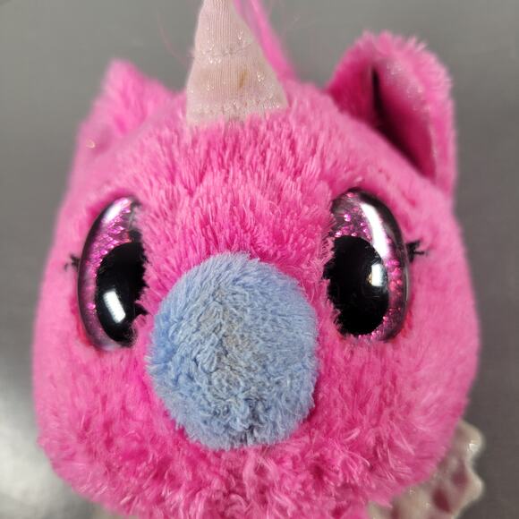Hatchimals Pink Unicorn Dragon Plush 6" Spin Master Stuffed Toy - Picture 7 of 14